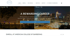 Desktop Screenshot of americancollegeofbarbering.com